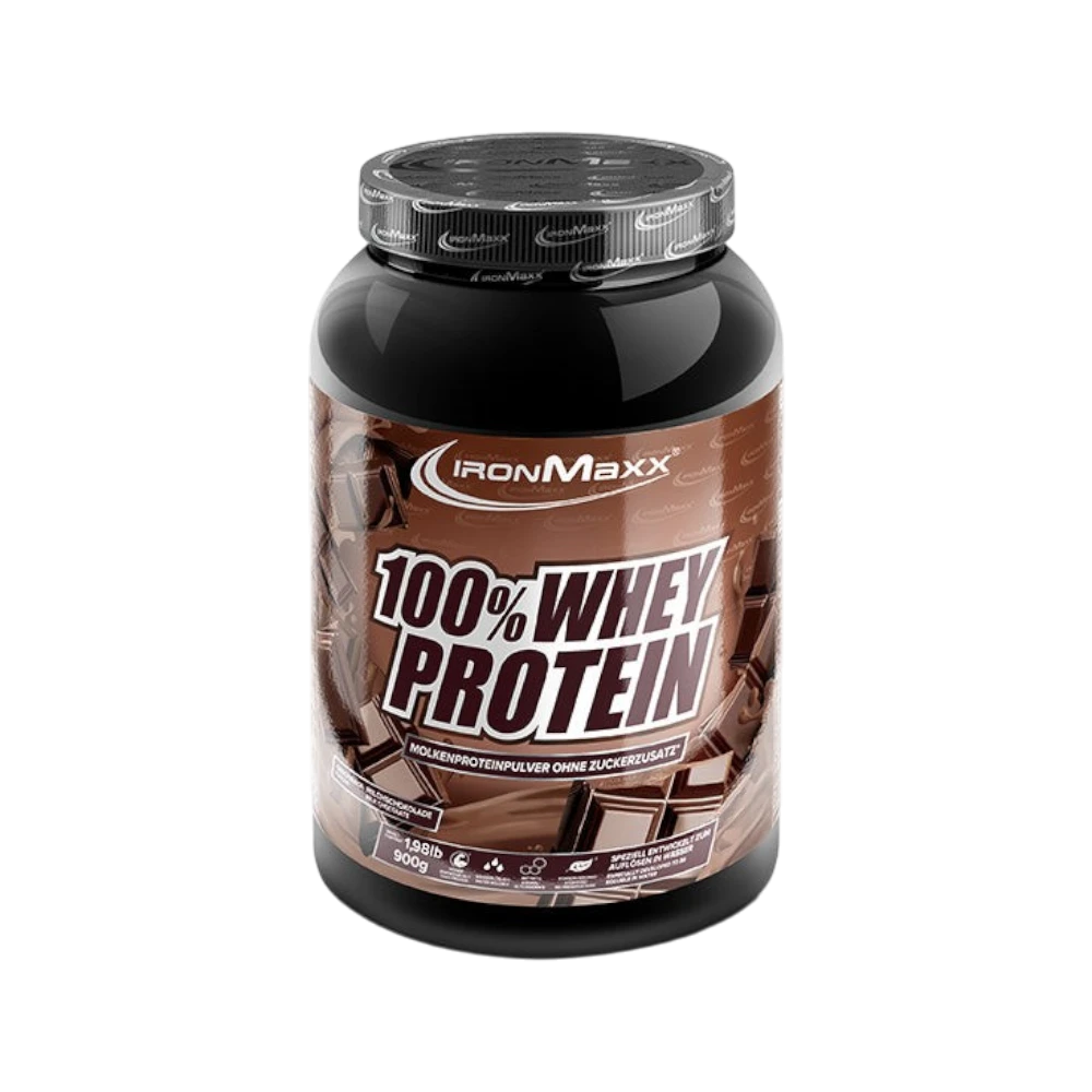 100% WHEY PROTEIN IRONMAXX - BODYMANIA IRONMAXX 900 g / Doble Chocolate