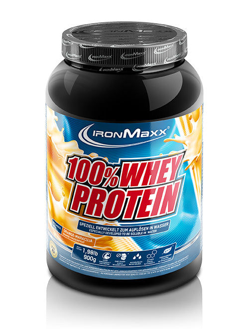 100% WHEY PROTEIN IRONMAXX - BODYMANIA IRONMAXX 900 g / Naranja