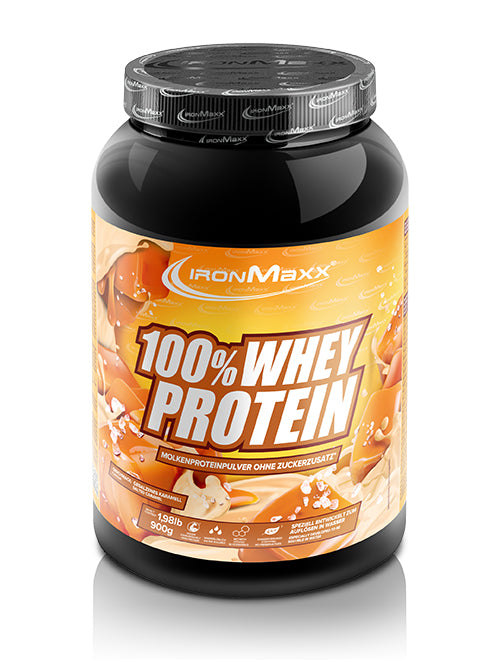 100% WHEY PROTEIN IRONMAXX - BODYMANIA IRONMAXX 900 g / Caramelo salado