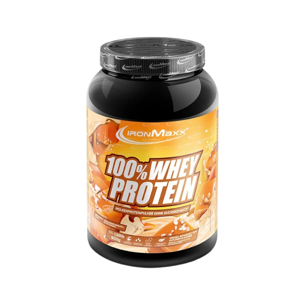 100% WHEY PROTEIN IRONMAXX - BODYMANIA IRONMAXX 900 g / Caramelo salado