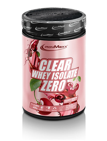 CLEAR WHEY ISOLATE ZERO 400G - BODYMANIA IRONMAXX Cereza