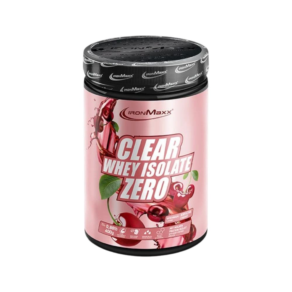 CLEAR WHEY ISOLATE ZERO 400G + SHAKER GRATIS - BODYMANIA IRONMAXX Cereza
