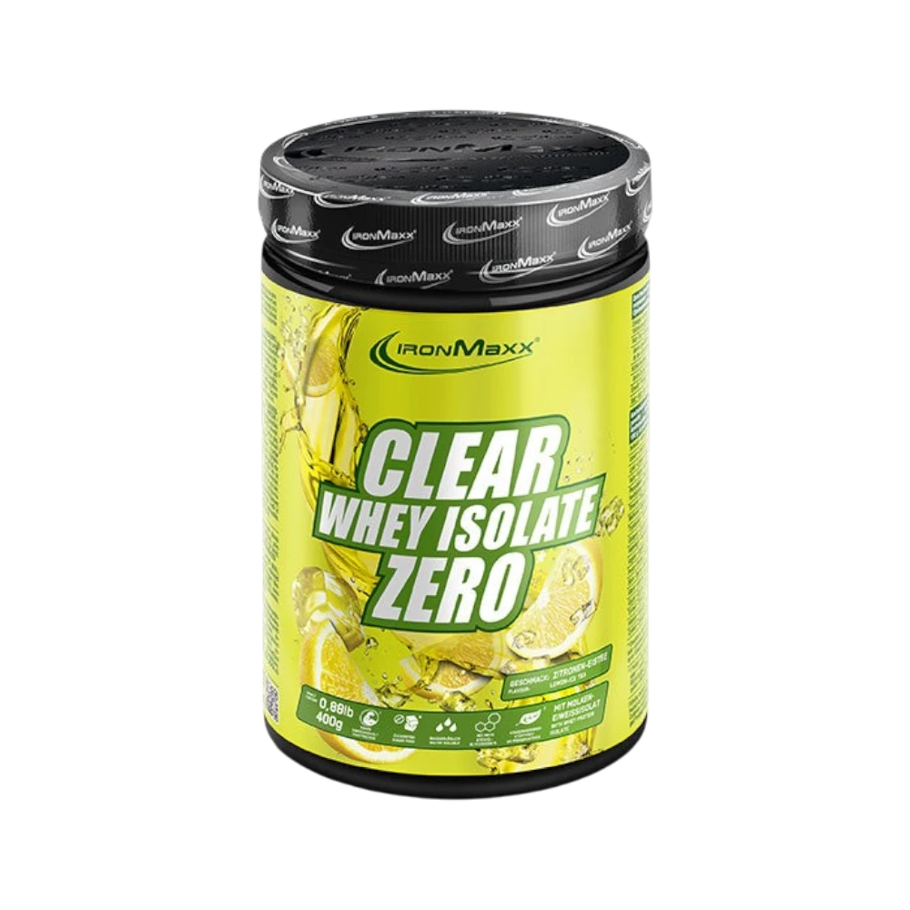CLEAR WHEY ISOLATE ZERO 400G + SHAKER GRATIS - BODYMANIA IRONMAXX Limón