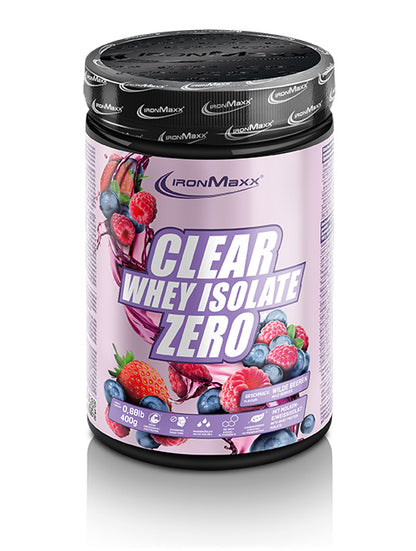 CLEAR WHEY ISOLATE ZERO 400G - BODYMANIA IRONMAXX Frutas del Bosque