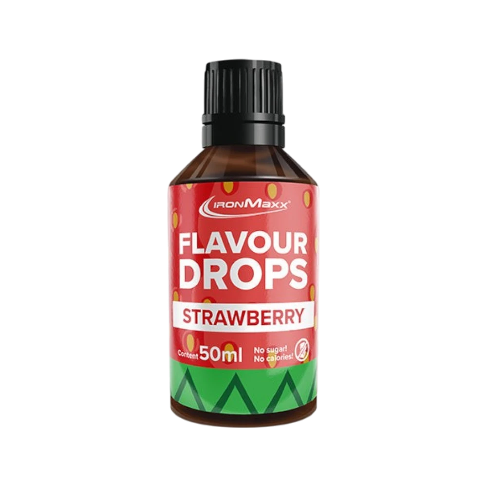 FLAVOR DROPS 50ML - BODYMANIA IRONMAXX Fresa