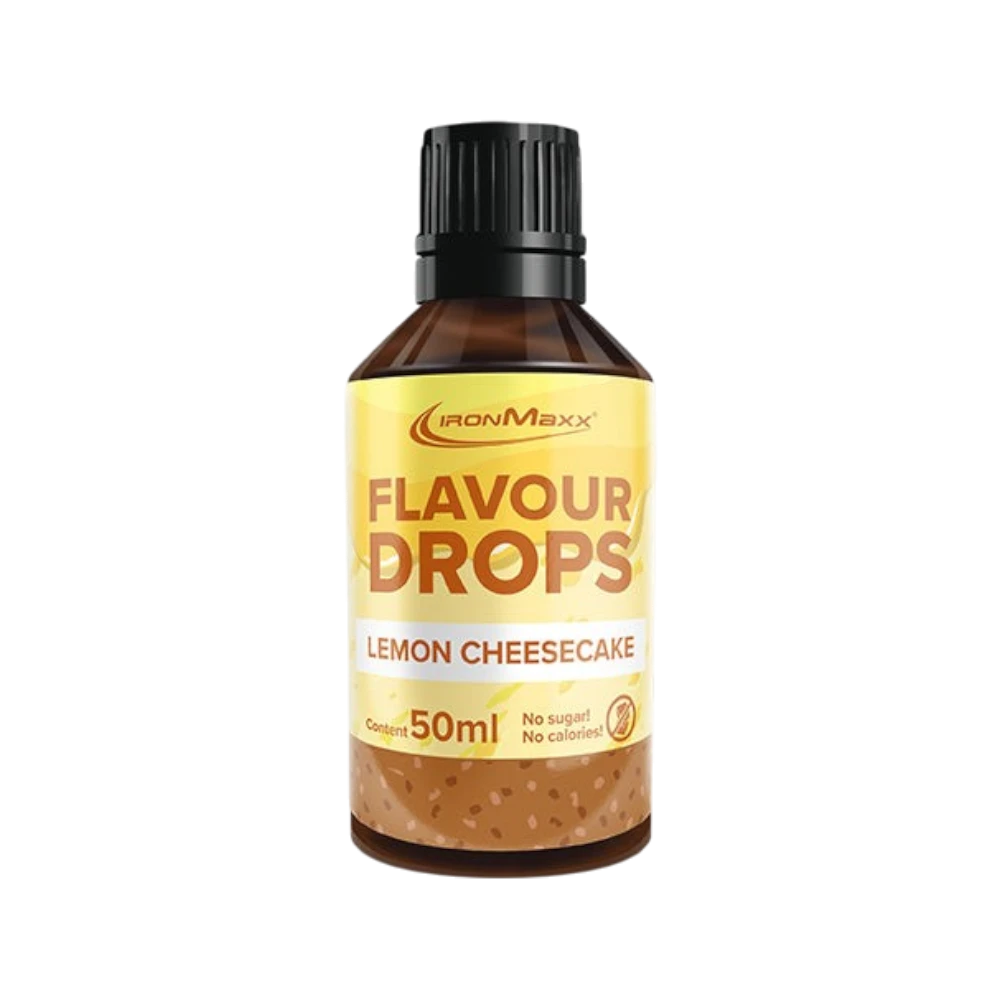 FLAVOR DROPS 50ML - BODYMANIA IRONMAXX Cheesecake de Limón