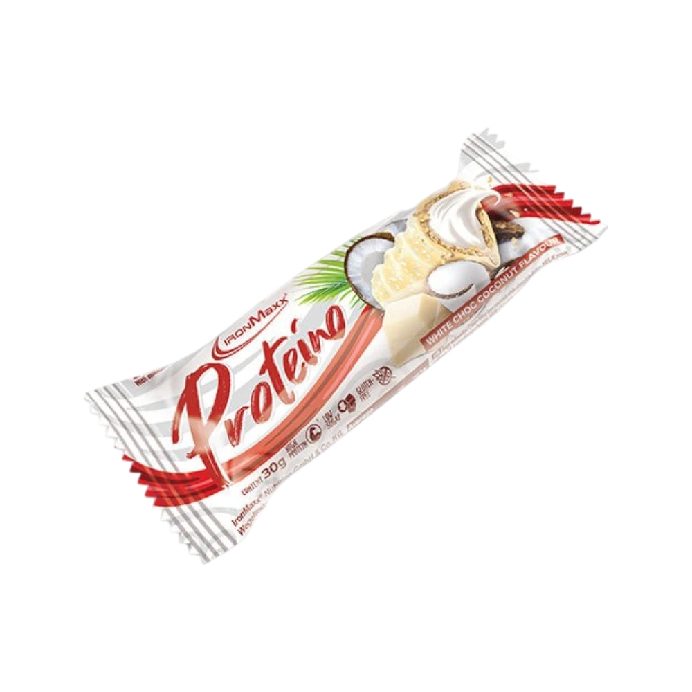 PROTEINO BAR 30G - BODYMANIA IRONMAXX Chocolate Blanco con Coco