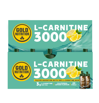 L-CARNITINE 3000 20VIALES - BODYMANIA GOLD NUTRITION Limón