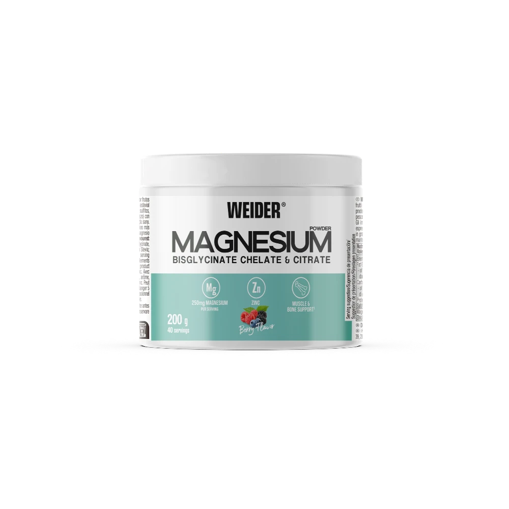 MAGNESIUM POWDER 200G - BODYMANIA WEIDER Frutas del Bosque