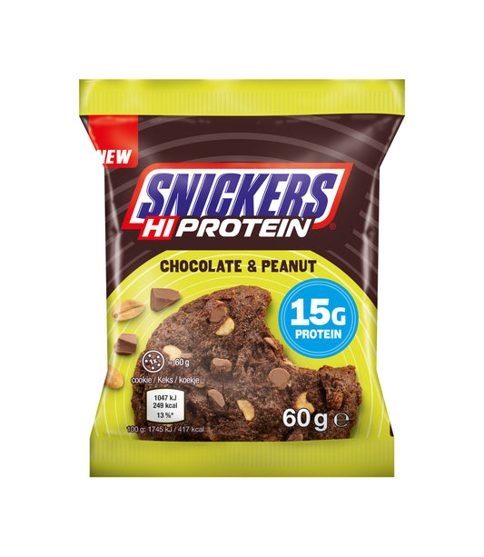 SNICKERS HIPROTEIN COOKIE 60G - BODYMANIA MARS PROTEIN Chocolate con Cacahuete