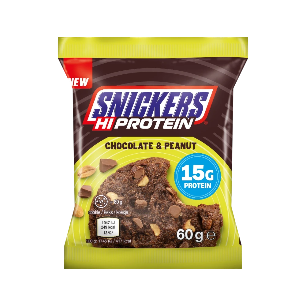 SNICKERS HIPROTEIN COOKIE 60G - BODYMANIA MARS PROTEIN Chocolate con Cacahuete