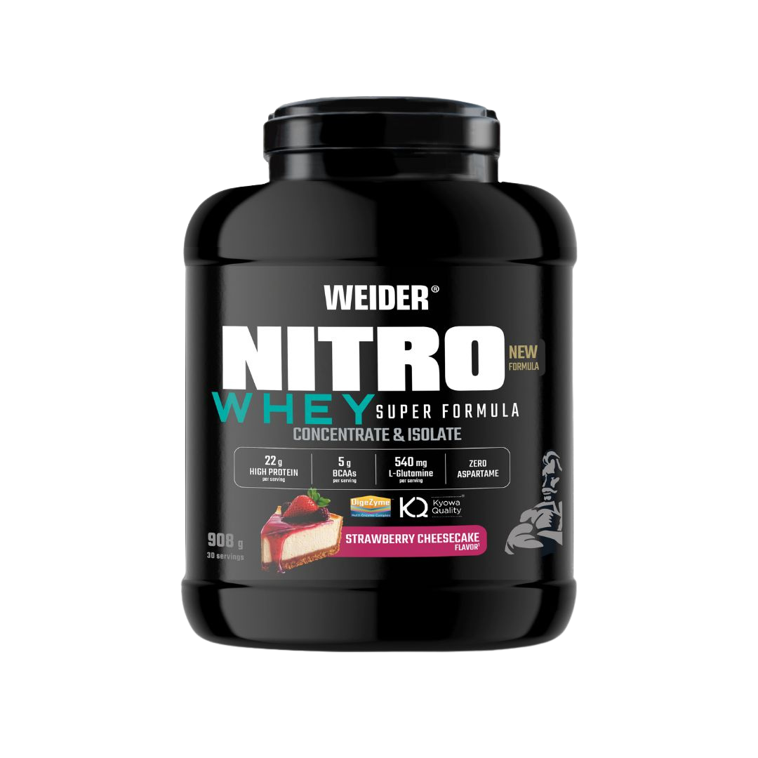 NITRO WHEY 908G + SHAKER GRATIS - BODYMANIA WEIDER Chocolate Cookies