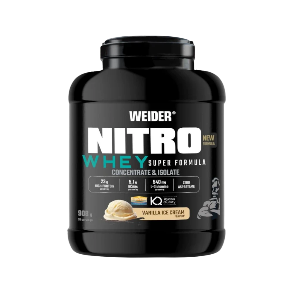 NITRO WHEY 908G + SHAKER GRATIS - BODYMANIA WEIDER Chocolate Cookies