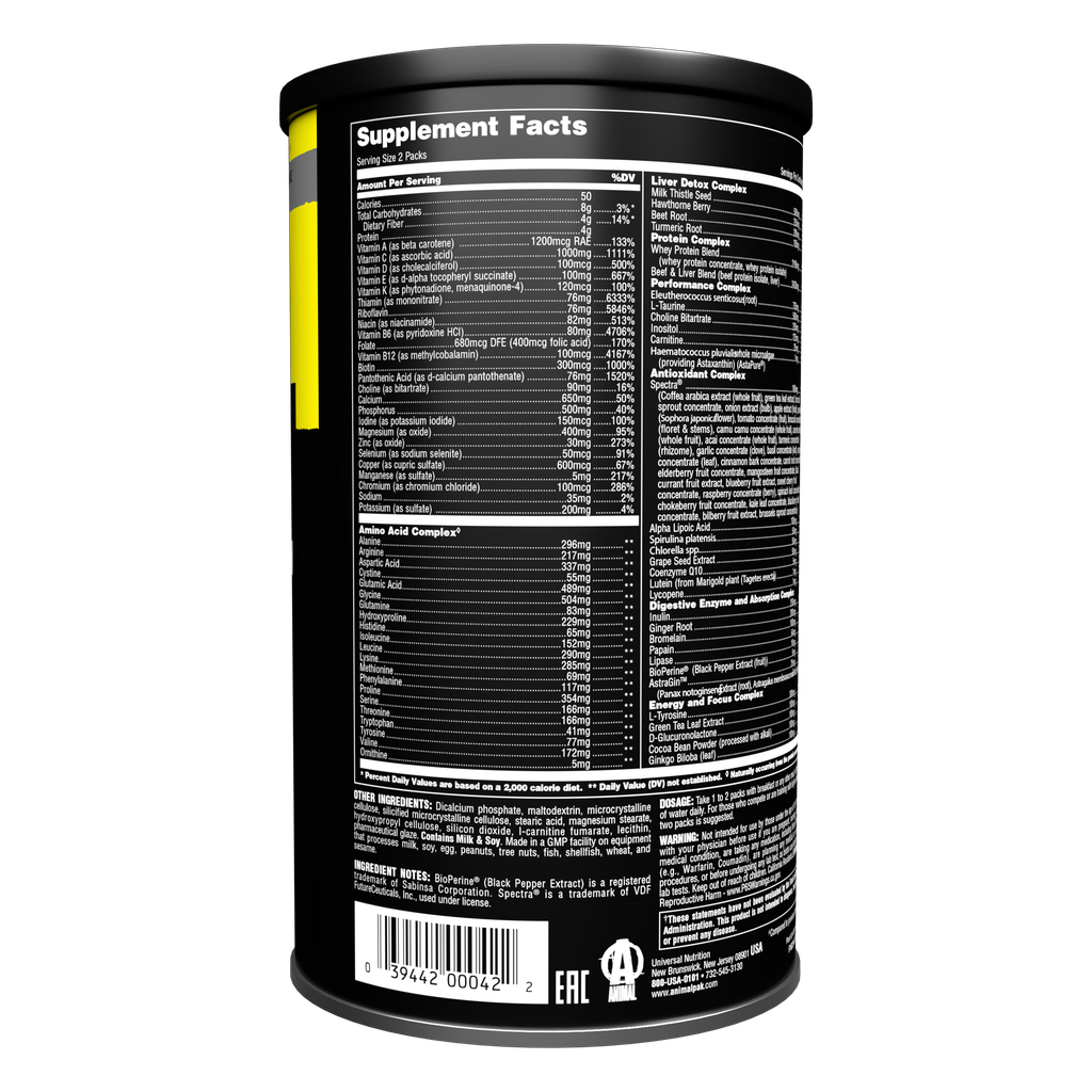 ANIMAL PAK (44 PACKS) - BODYMANIA