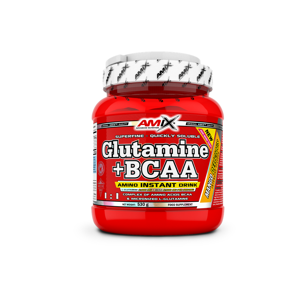 GLUTAMINE + BCAA - BODYMANIA AMIX 530 g / Mango