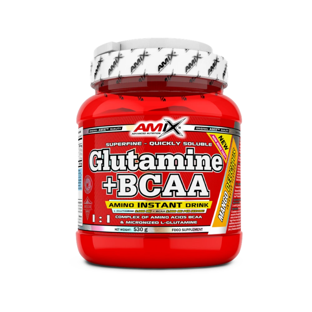 GLUTAMINE + BCAA - BODYMANIA AMIX 530 g / Mango