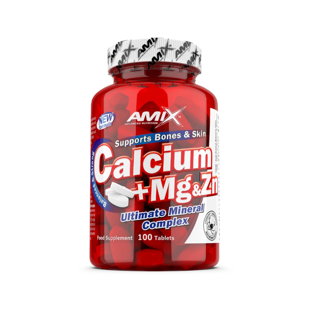 CALCIUM + MG & ZINC 100TAB - BODYMANIA AMIX Default Title