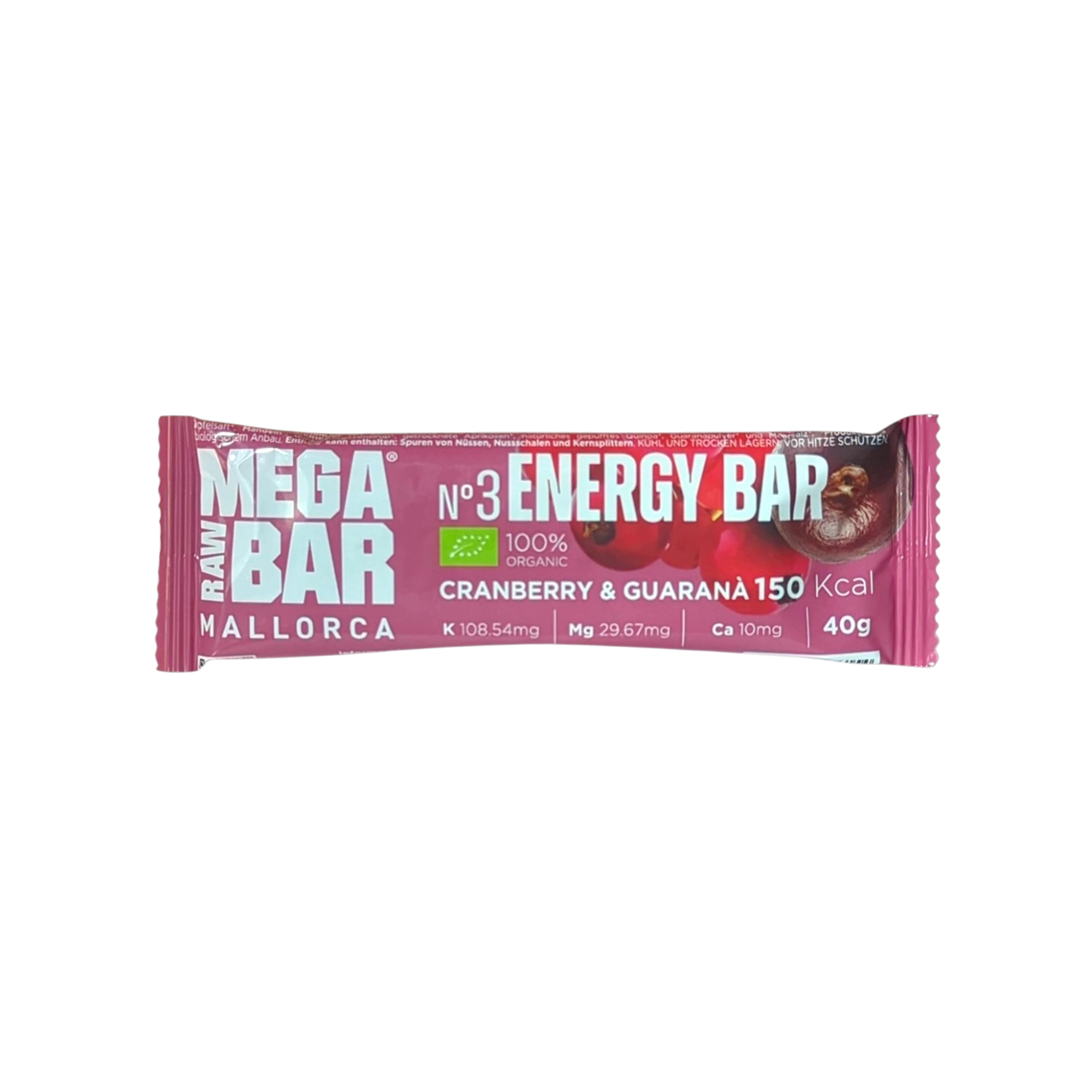 ENERGY BAR Arándanos Rojos y Guaraná - BODYMANIA MEGARAWBAR Default Title