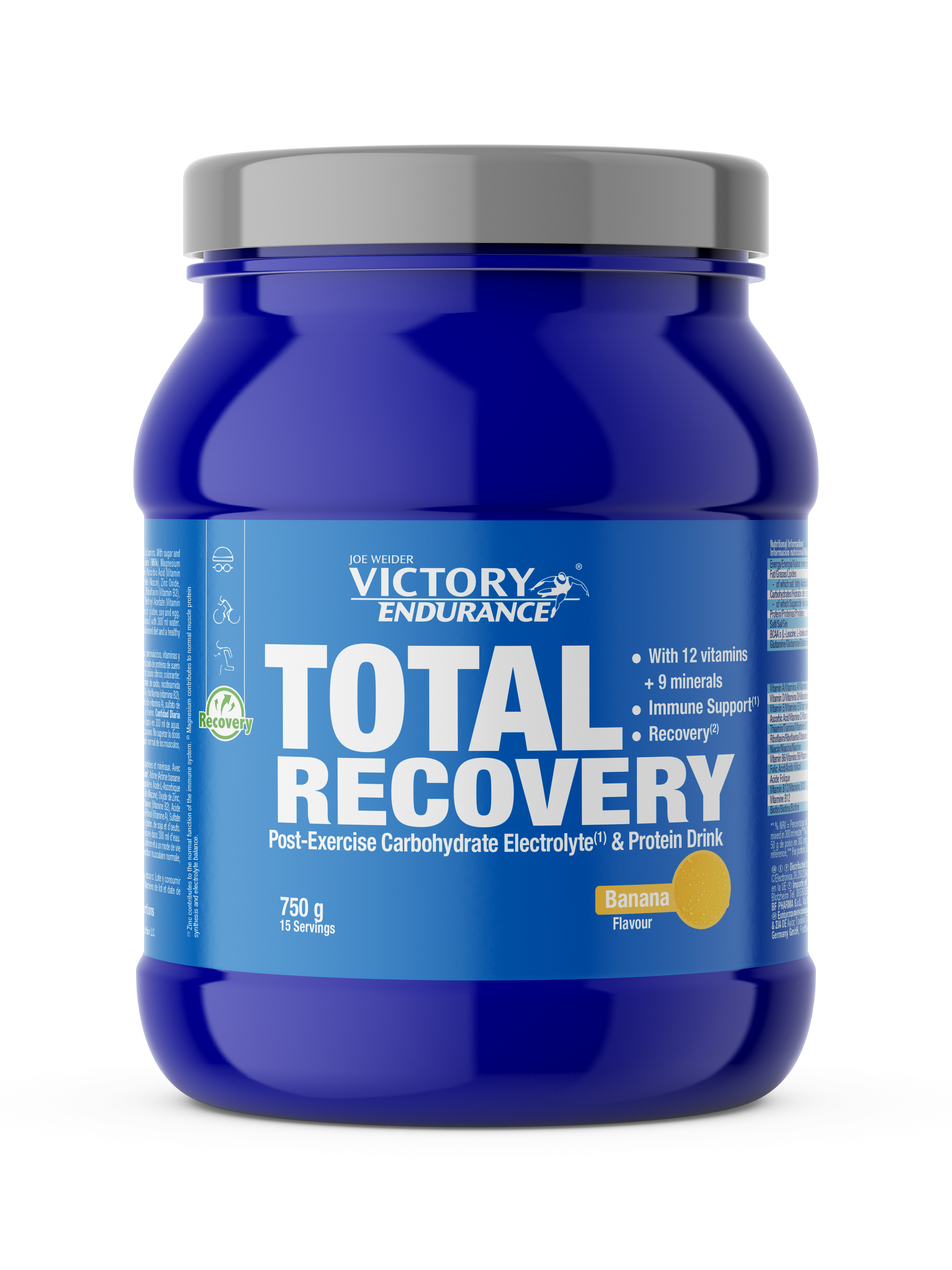 TOTAL RECOVERY + SHAKER GRATIS - BODYMANIA VICTORY ENDURANCE 750 g / Banana