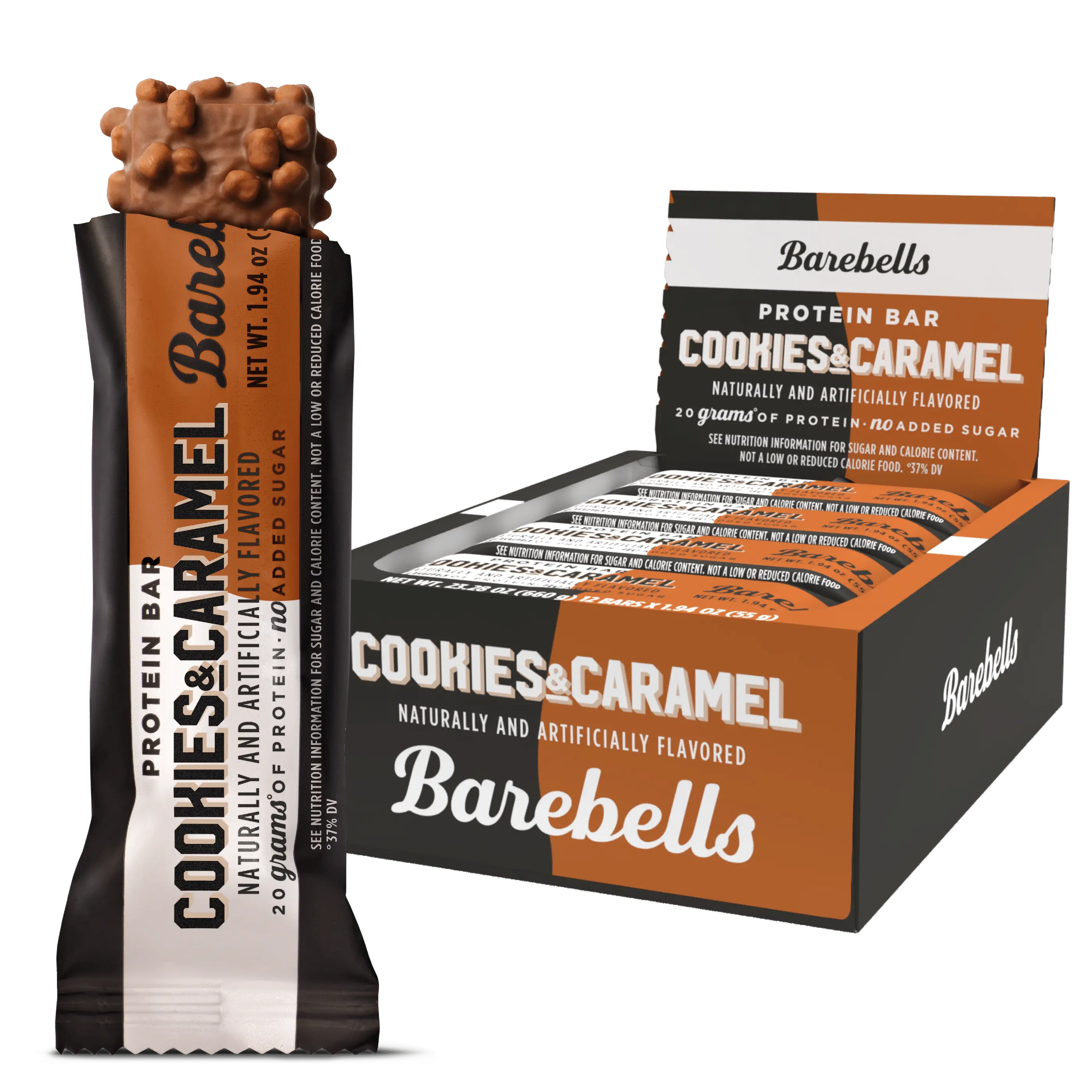 Caja Barebells Protein Bar 12x55g - BODYMANIA BAREBELLS Caramel Cookies