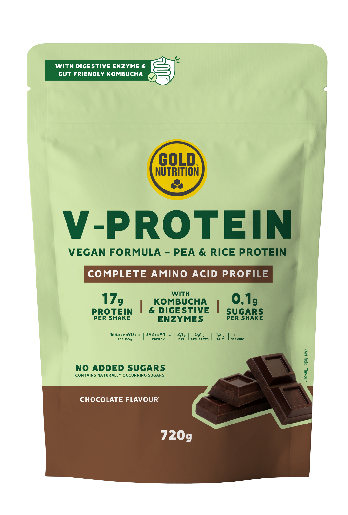 V-PROTEIN 720G + SHAKER GRATIS - BODYMANIA GOLD NUTRITION Chocolate