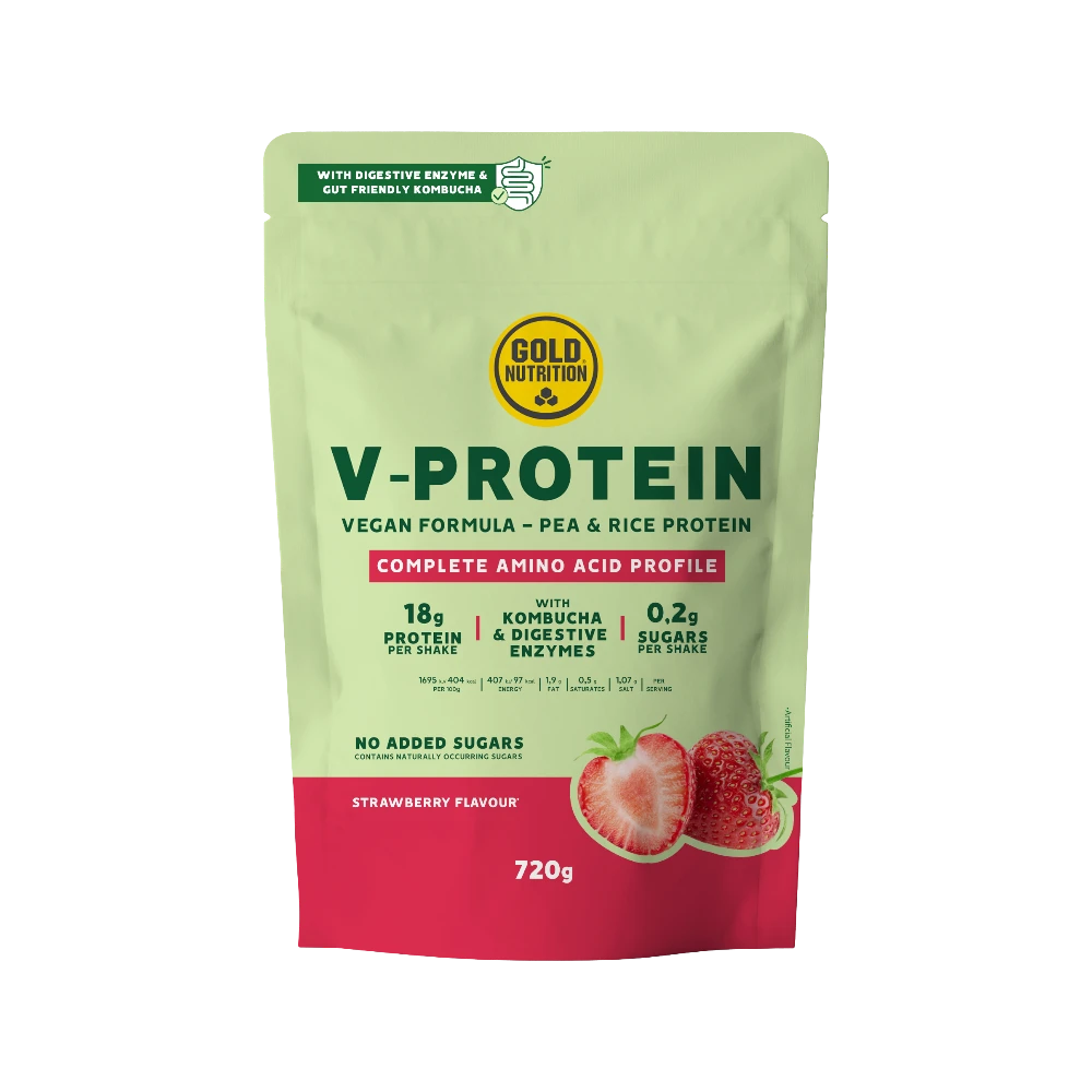 V-PROTEIN 720G + SHAKER GRATIS - BODYMANIA GOLD NUTRITION Fresa