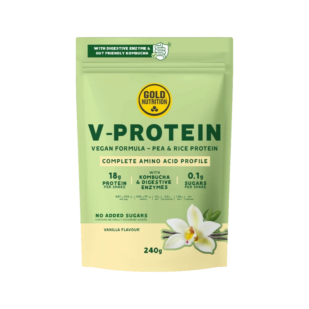 V-PROTEIN 240G + SHAKER GRATIS - BODYMANIA GOLD NUTRITION Vainilla
