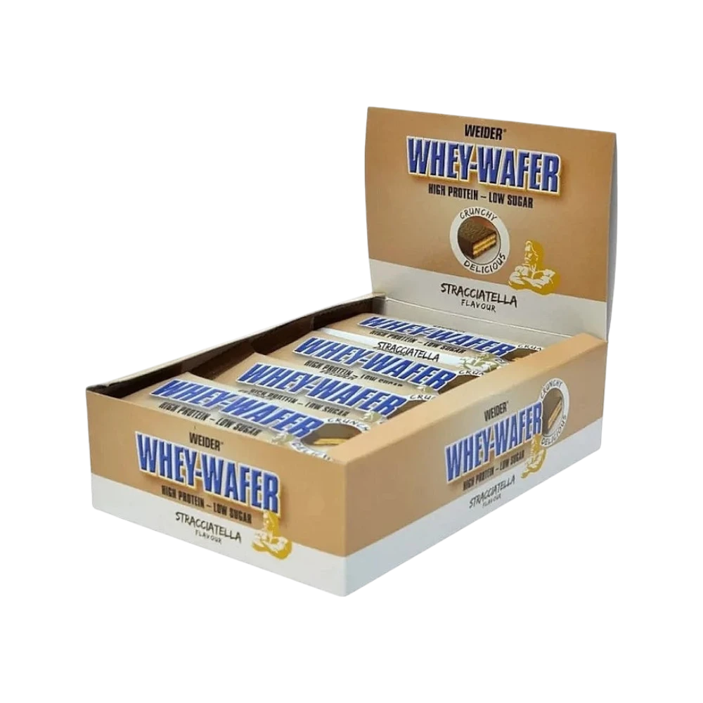CAJA WHEY WAFER 12 UN - BODYMANIA WEIDER Chocolate