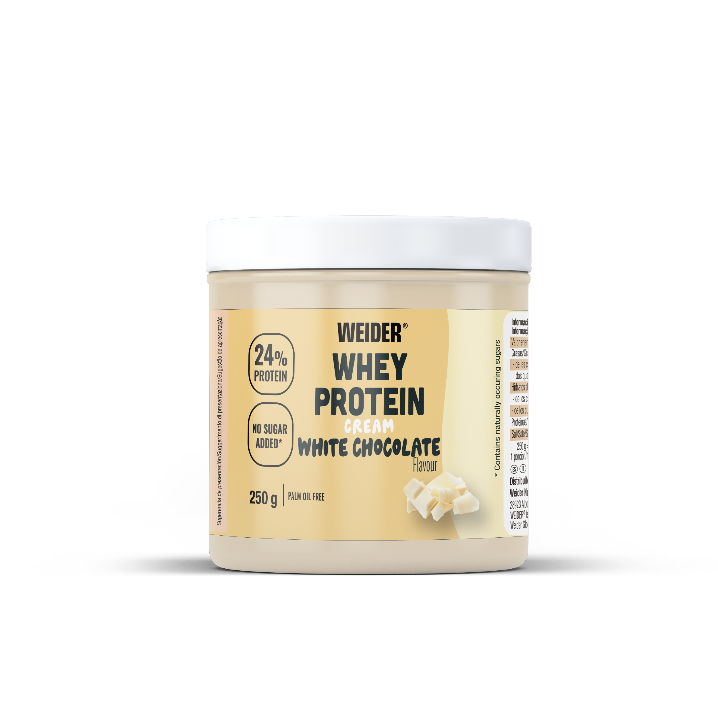 WHEY PROTEIN CREME 250G - BODYMANIA WEIDER Chocolate Blanco
