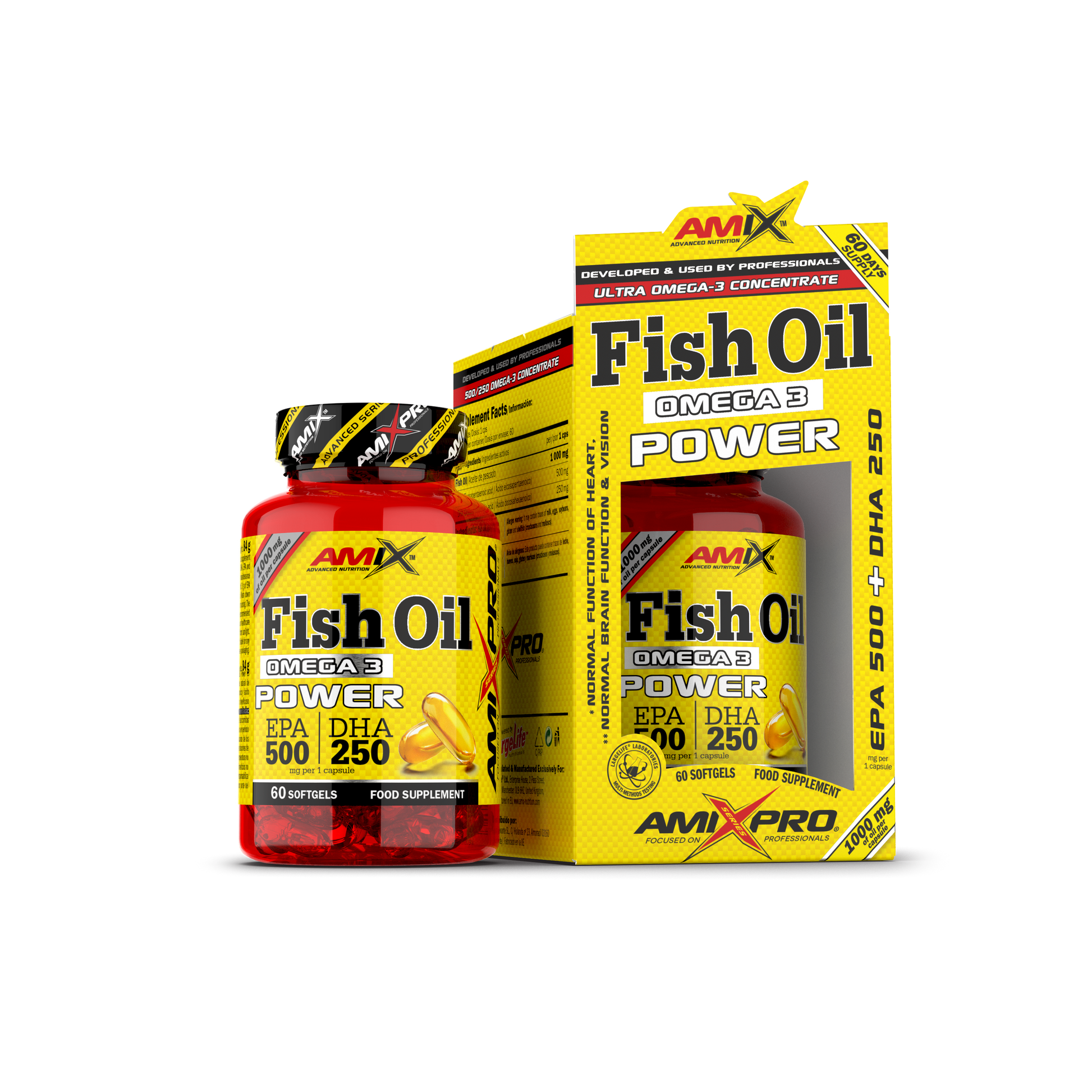 FISH OIL OMEGA 3 POWER 60 SOFTGEL - BODYMANIA