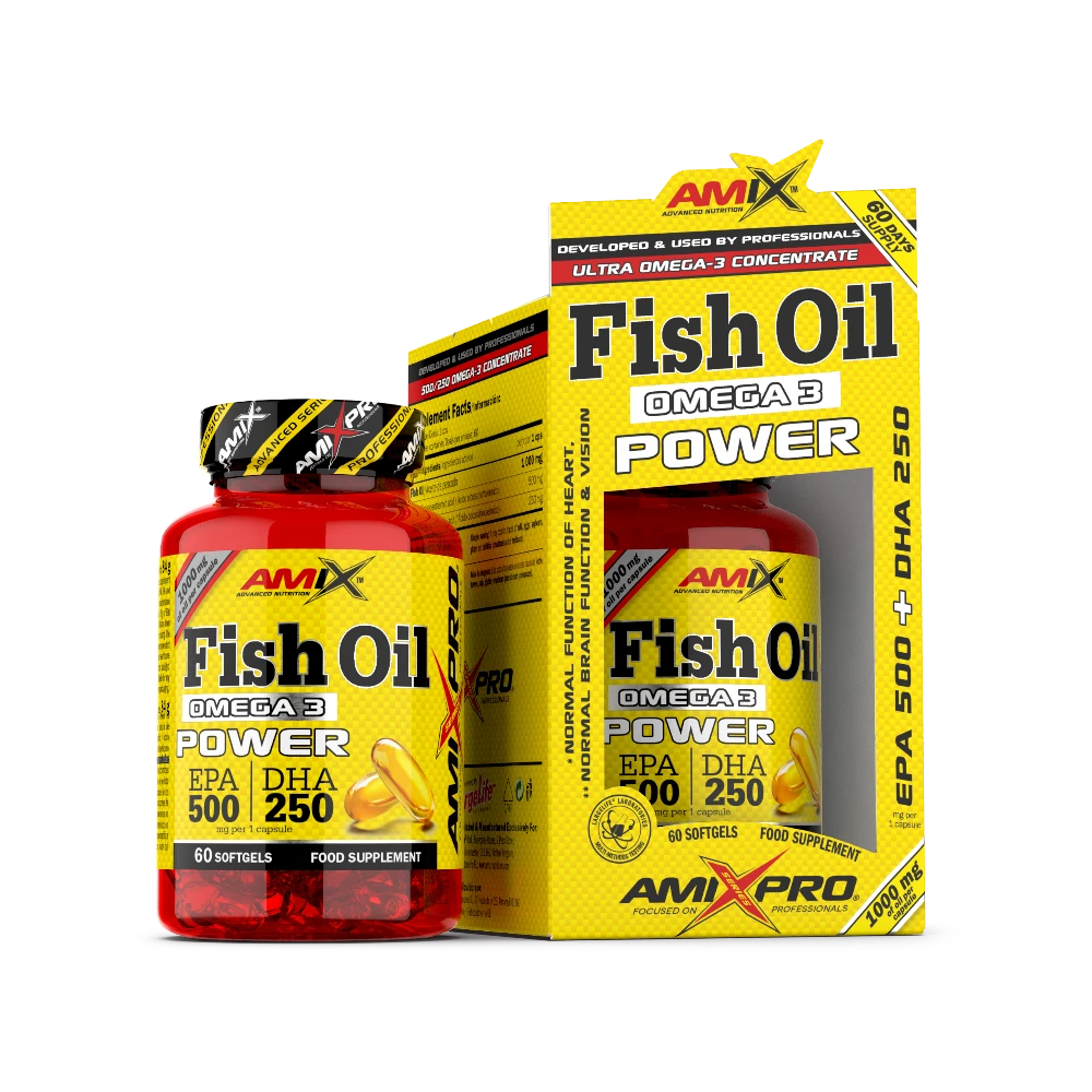 FISH OIL OMEGA 3 POWER 60 SOFTGEL - BODYMANIA AMIX PRO Default Title