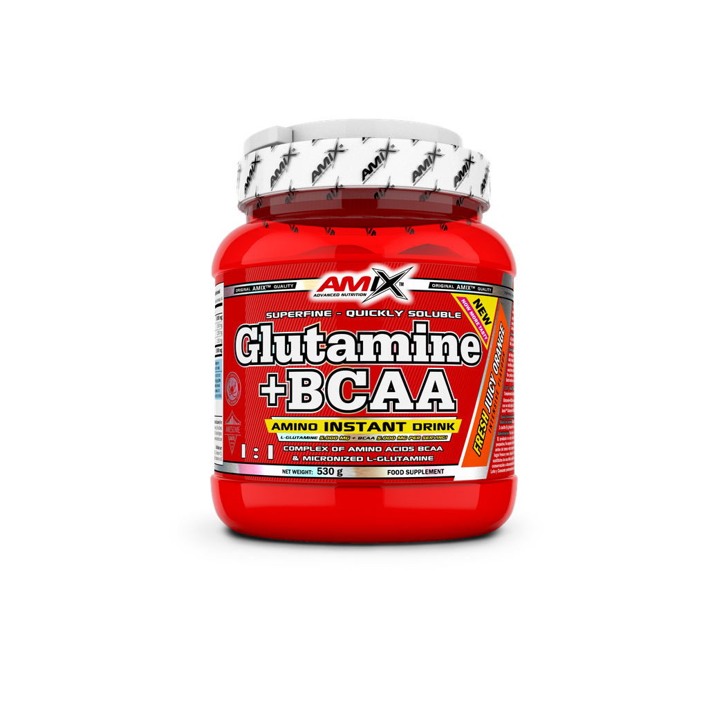 GLUTAMINE + BCAA - BODYMANIA AMIX 530 g / Naranja