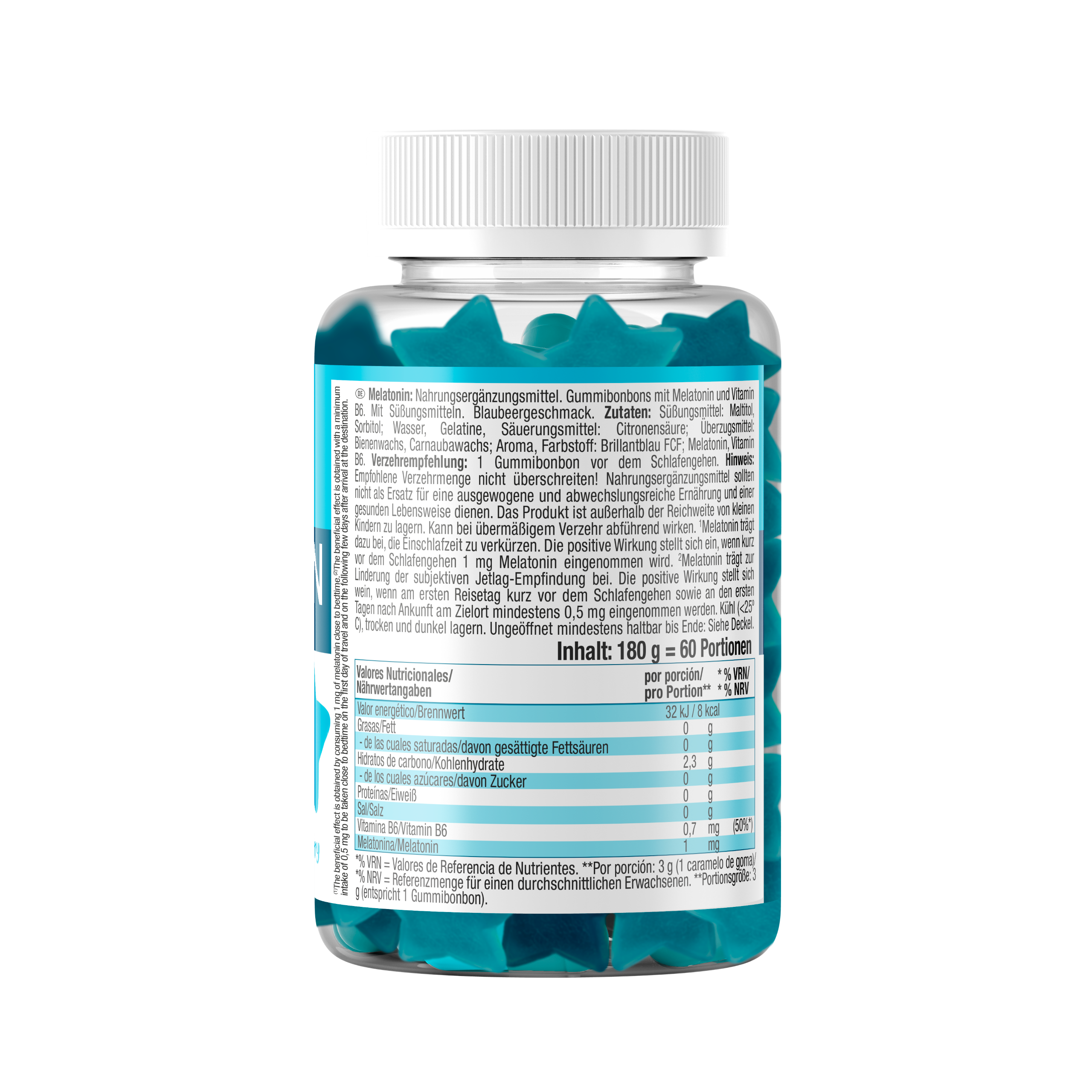 MELATONIN UP 60 GUMMIES - BODYMANIA WEIDER Arándanos