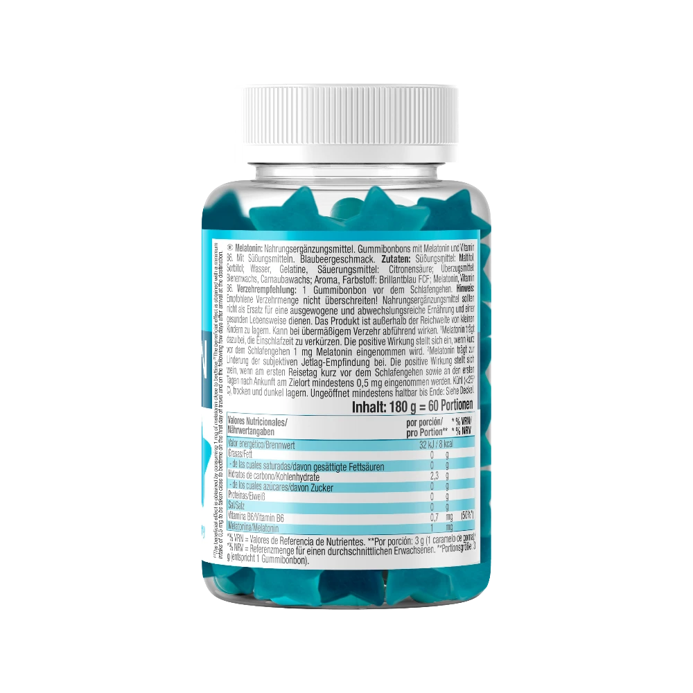 MELATONIN UP 60 GUMMIES - BODYMANIA WEIDER Arándanos