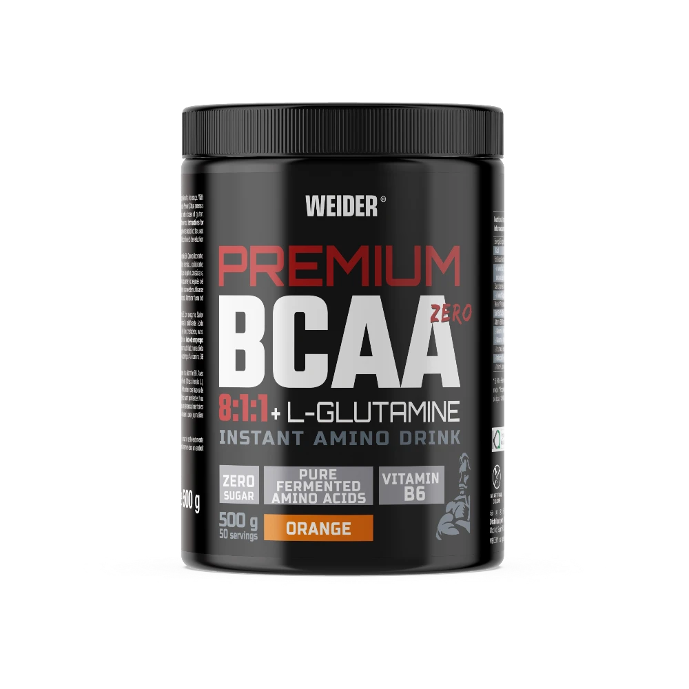 PREMIUM BCAA+ GLUTAMINA 8:1:1 500G - BODYMANIA WEIDER Naranja