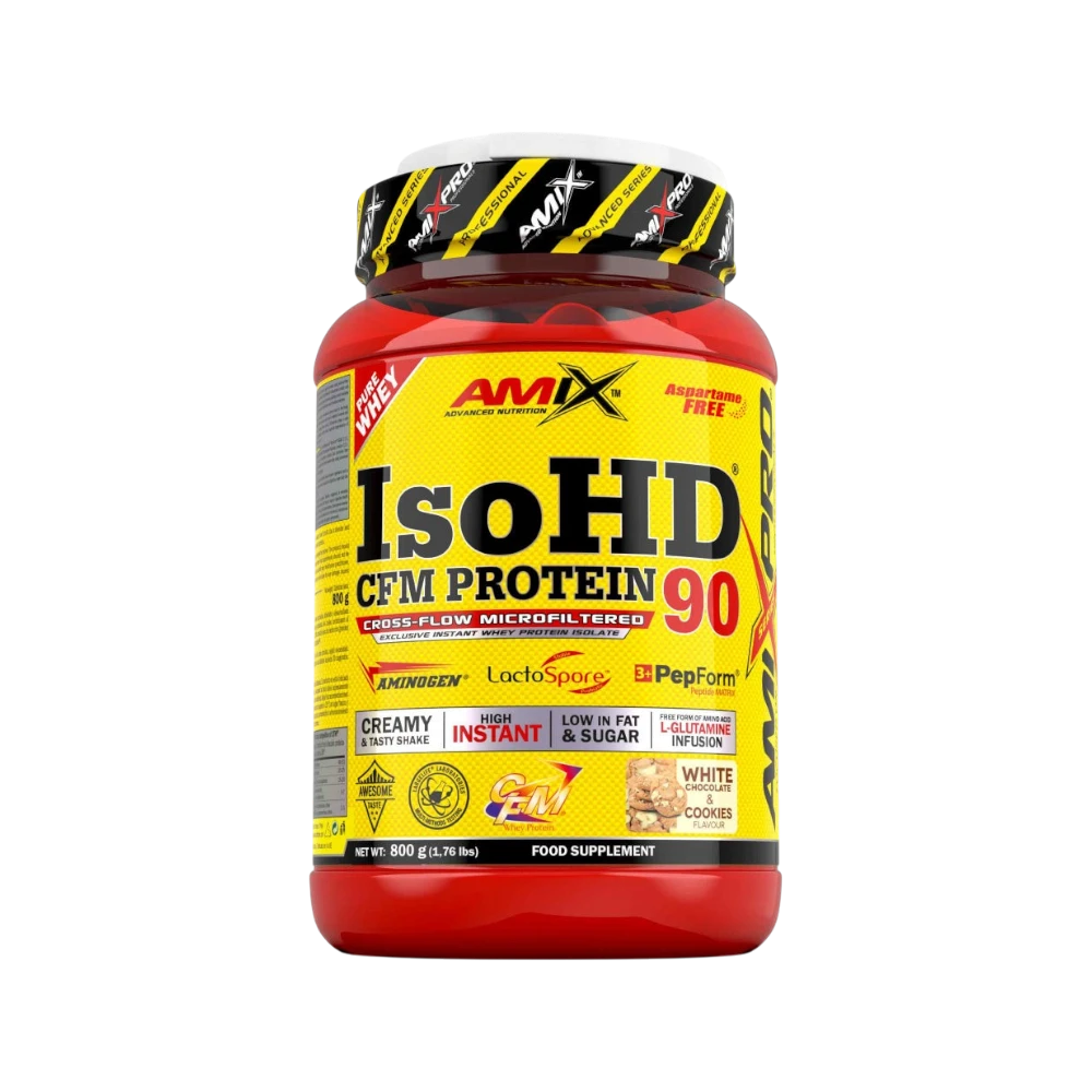 ISO HD CFM 90 + SHAKER GRATIS - BODYMANIA AMIX PRO Chocolate Blanco con Cookies / 800 g