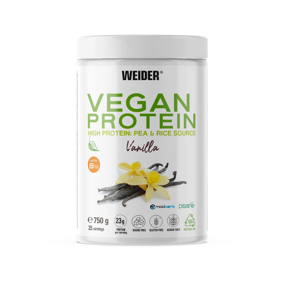 VEGAN PROTEIN 750G + SHAKER GRATIS - BODYMANIA WEIDER Vainilla
