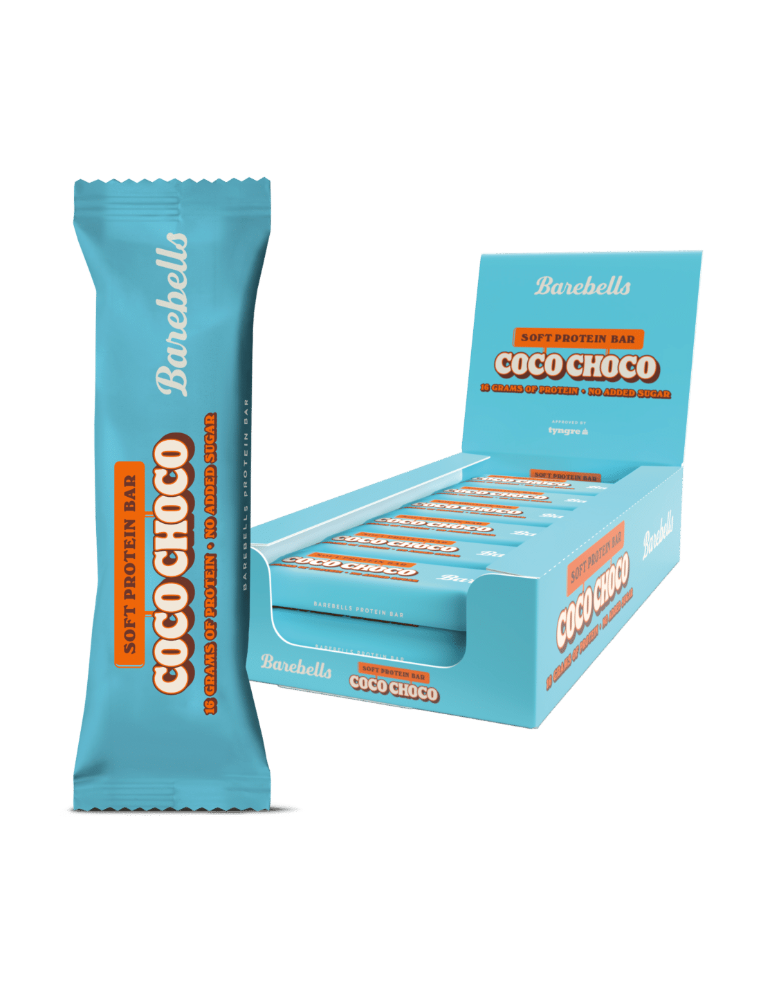Caja Barebells Soft Protein Bar 12x55g - BODYMANIA BAREBELLS Chocolate con Coco