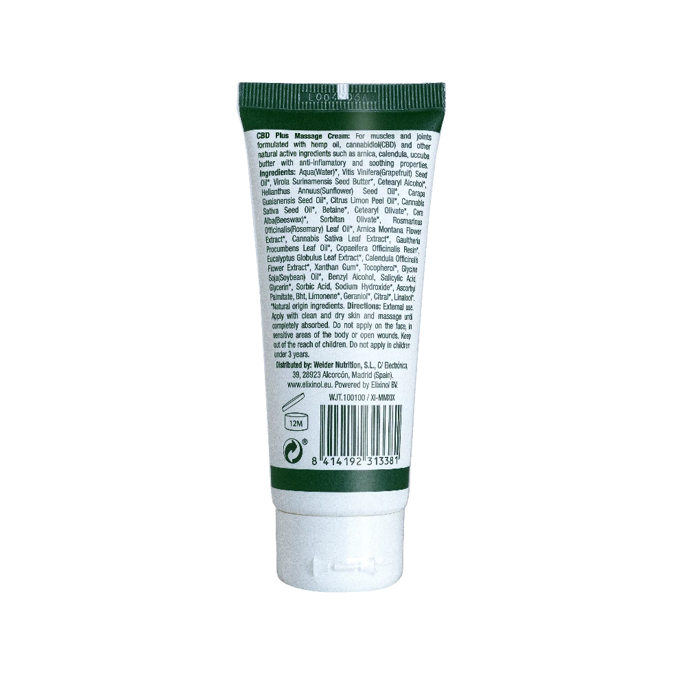 CBD MASSAGE CREAM 75ML - BODYMANIA WEIDER Default Title