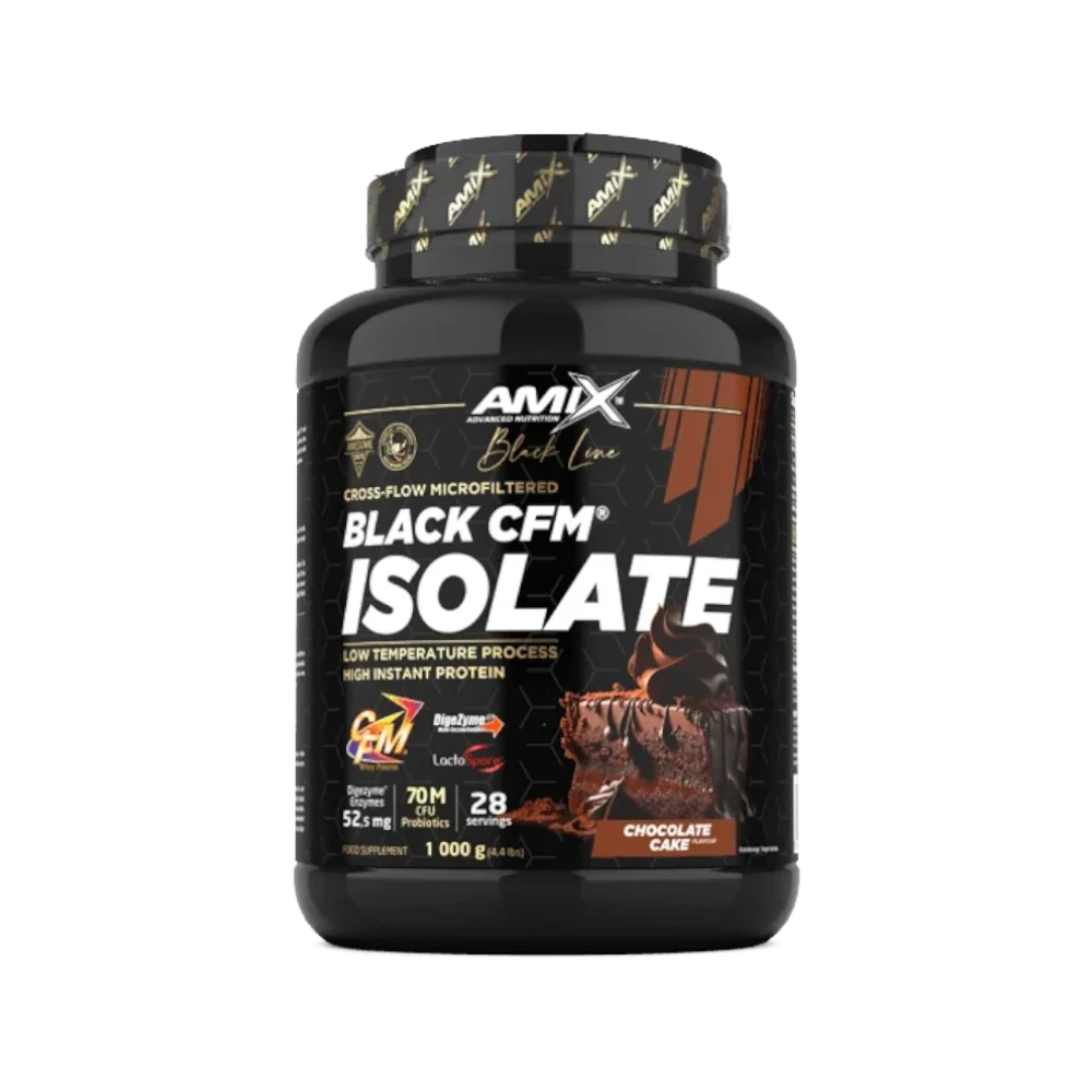 Proteína Black CFM Isolate + SHAKER GRATIS - BODYMANIA AMIX BLACK LINE Caramelo salado / 2000 g