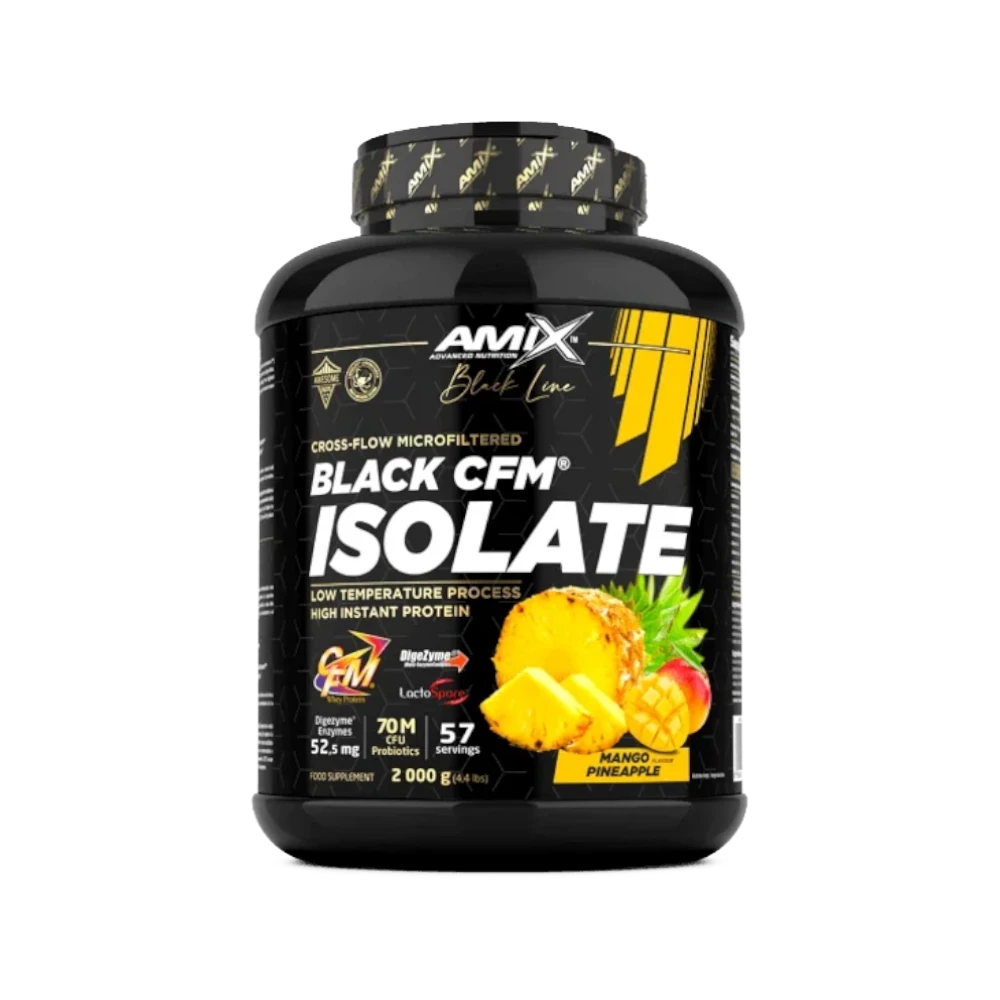 Proteína Black CFM Isolate + SHAKER GRATIS - BODYMANIA AMIX BLACK LINE Caramelo salado / 2000 g