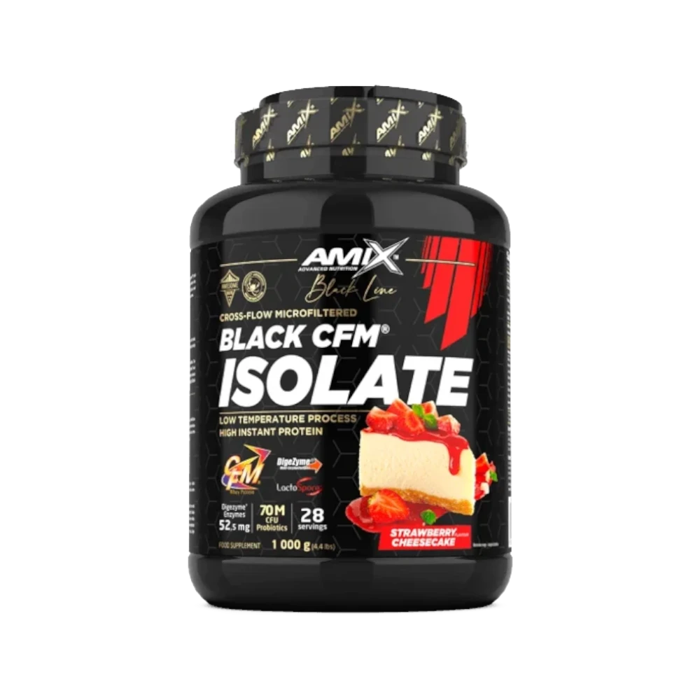 Proteína Black CFM Isolate + SHAKER GRATIS - BODYMANIA AMIX BLACK LINE Caramelo salado / 2000 g