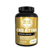 Bote de Creatine 1000 mg de Gold Nutrition en BODYMANIA, suplemento de creatina monohidrato Creapure en tabletas.
