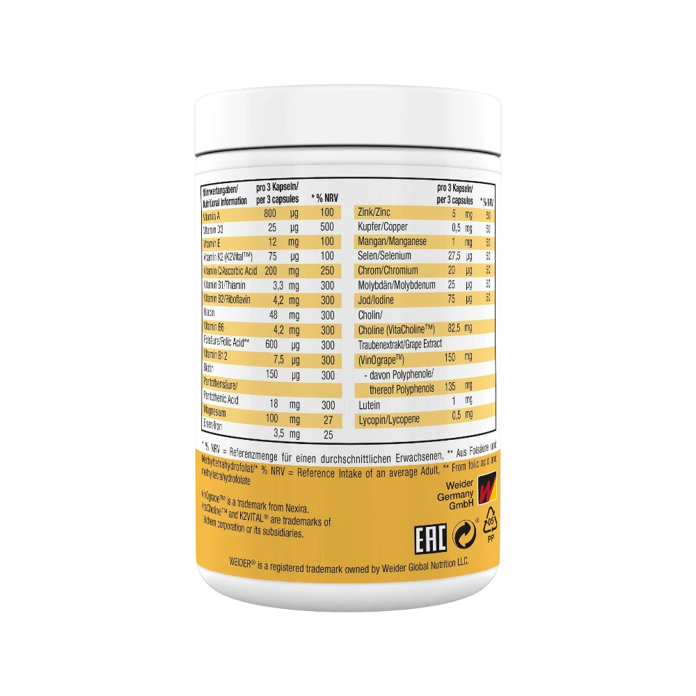 MULTIVITAMIN COMPLETE 90 CAPS - BODYMANIA WEIDER Default Title
