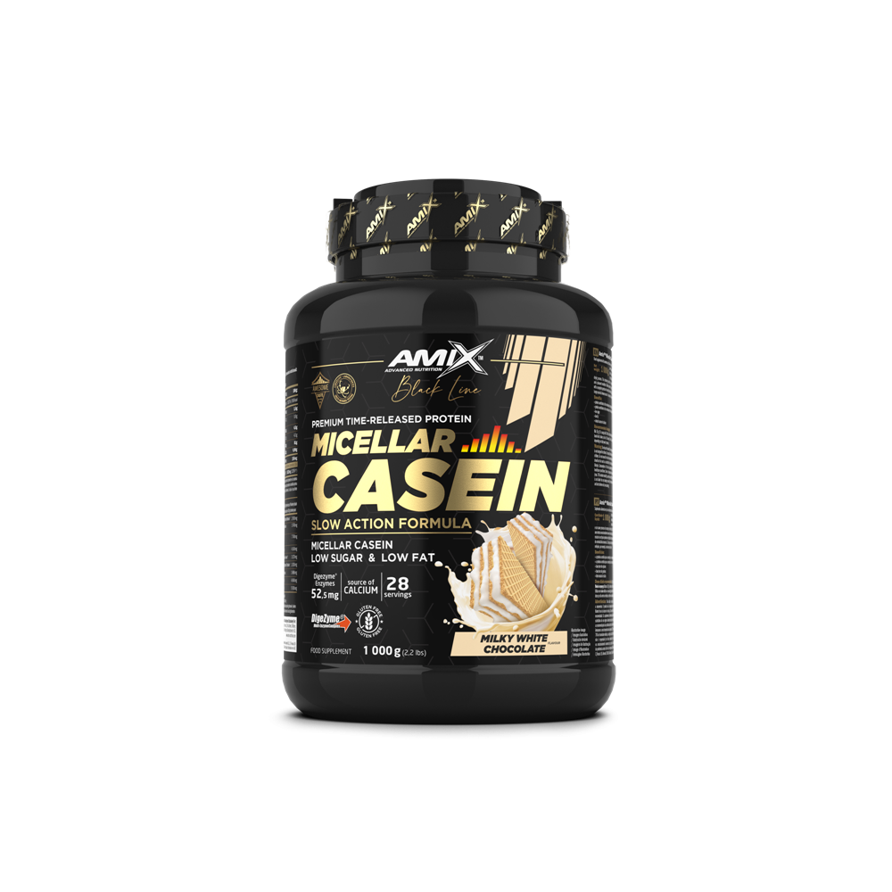 Black Micellar Casein - BODYMANIA AMIX Chocolate Blanco / 1000 g