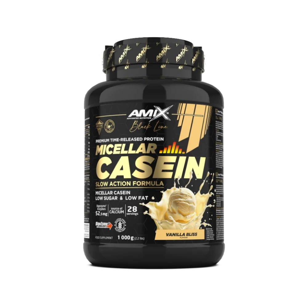 Black Micellar Casein + SHAKER GRATIS - BODYMANIA AMIX BLACK LINE Vainilla / 1000 g