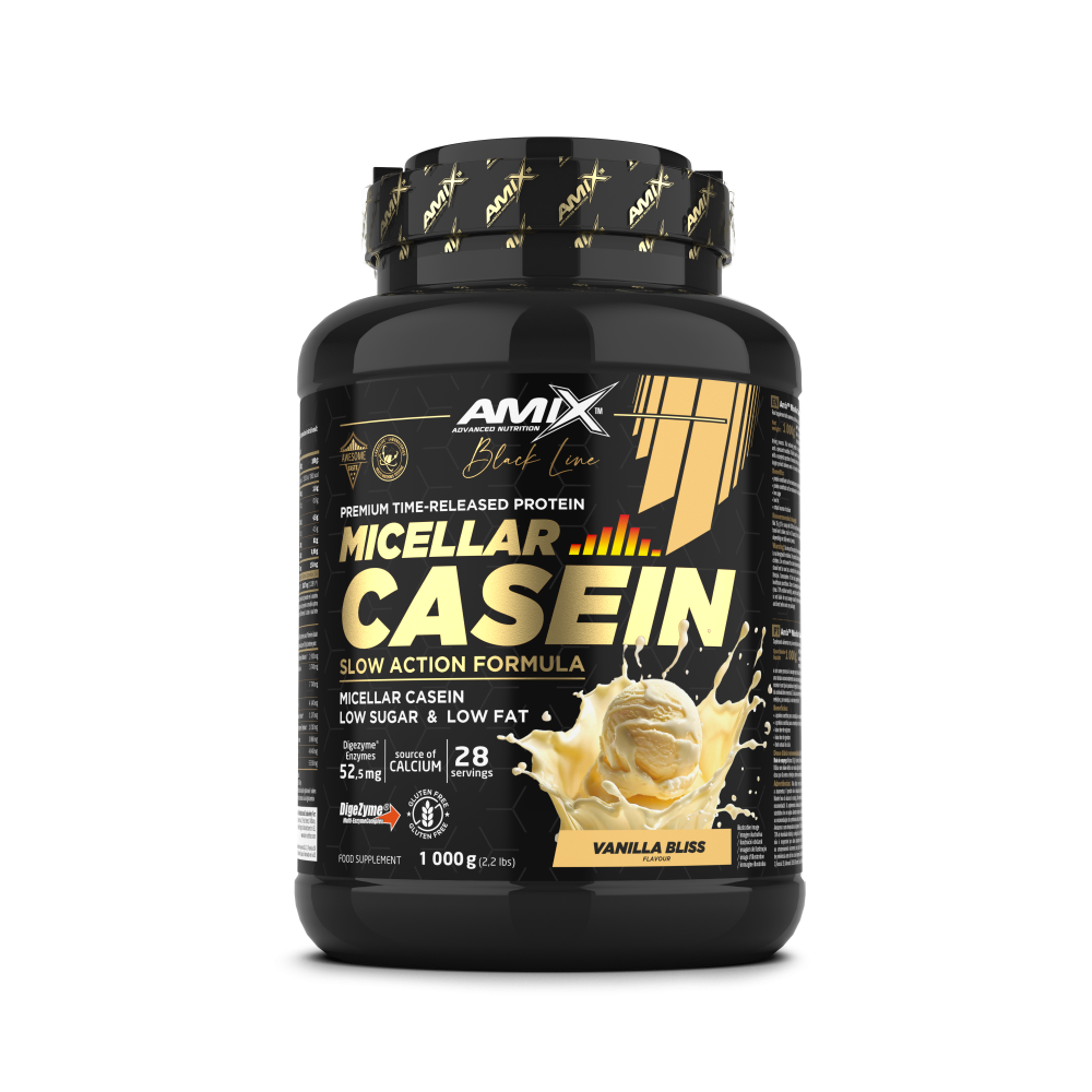 Black Micellar Casein + SHAKER GRATIS - BODYMANIA AMIX BLACK LINE Vainilla / 1000 g