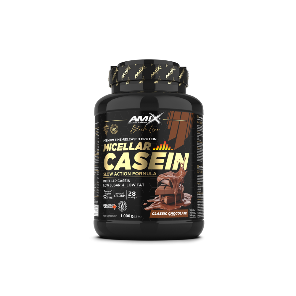 Black Micellar Casein - BODYMANIA AMIX Chocolate / 1000 g