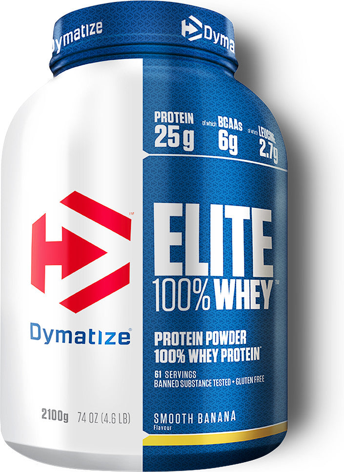 ELITE 100% WHEY + SHAKER GRATIS - BODYMANIA DYMATIZE Banana / 4 lb