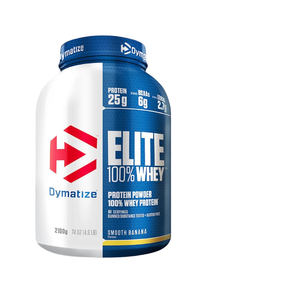 ELITE 100% WHEY + SHAKER GRATIS - BODYMANIA DYMATIZE Banana / 4 lb